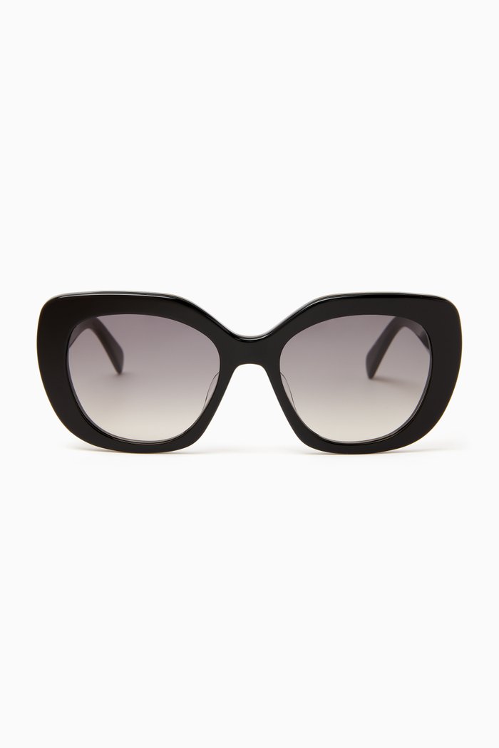 

Triomphe Sunglasses in Acetate, Black