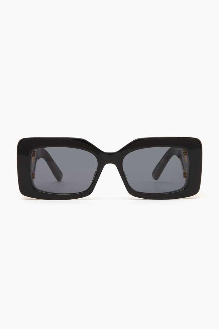 

Square Sunglasses in Bio Acetate, Black