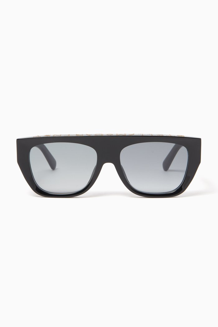 

Square Sunglasses in Bio Acetate, Black
