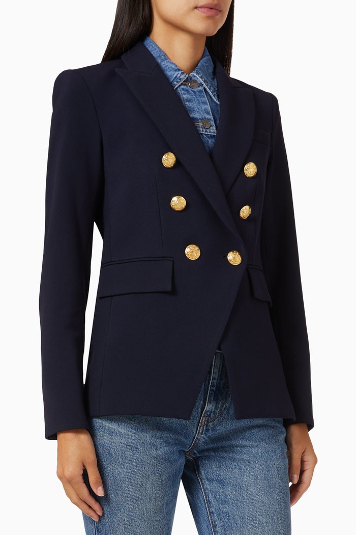 

Miller Dickey Jacket in Viscose Blend, Blue