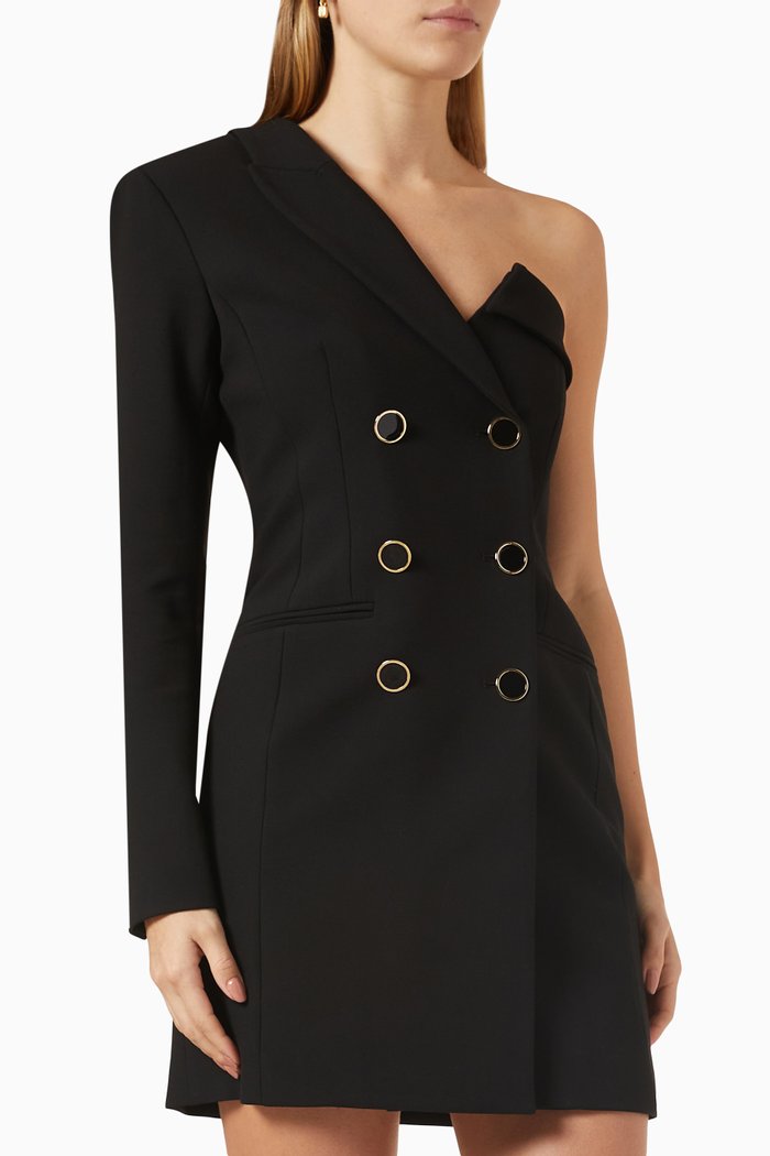 

Middleton One-shoulder Dress, Black