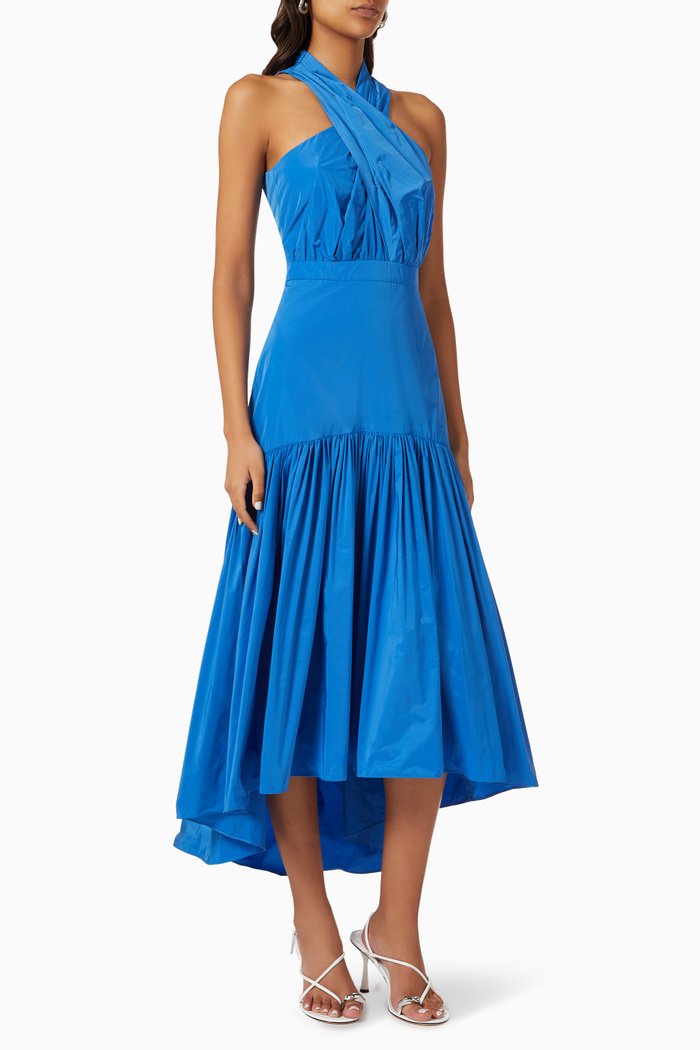 

Radley Midi Dress in Taffeta, Blue