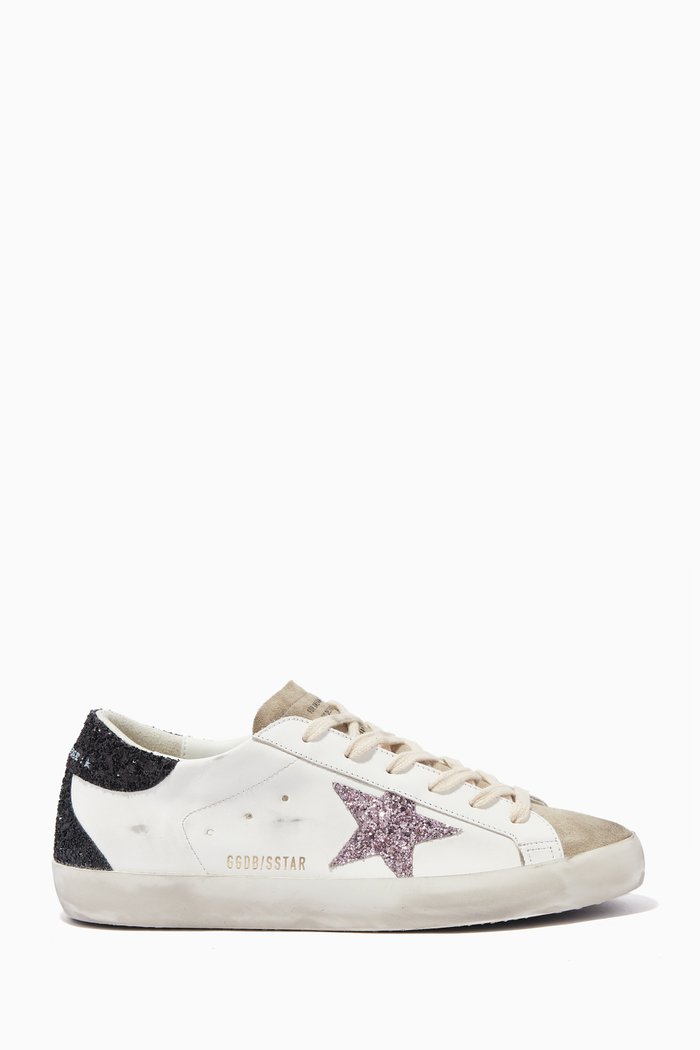 Super-Star Sneakers in Leather, Neutral