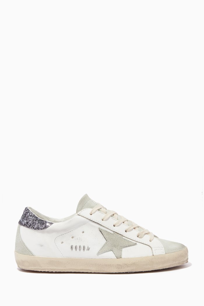 

Super-Star Sneakers in Leather, Grey