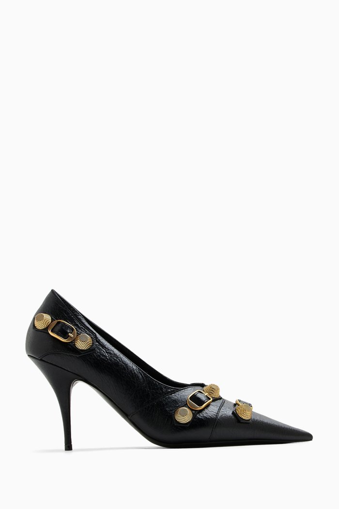 

Cagole 90 Pumps in Leather, Black
