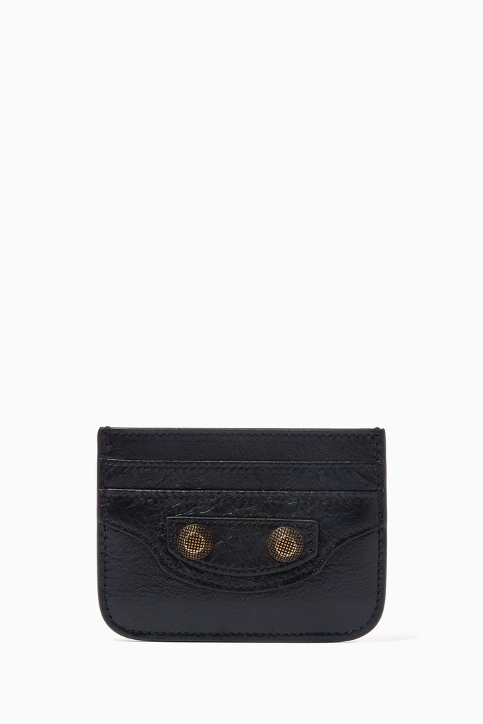 

Le Cagole Card Holder in Leather, Black