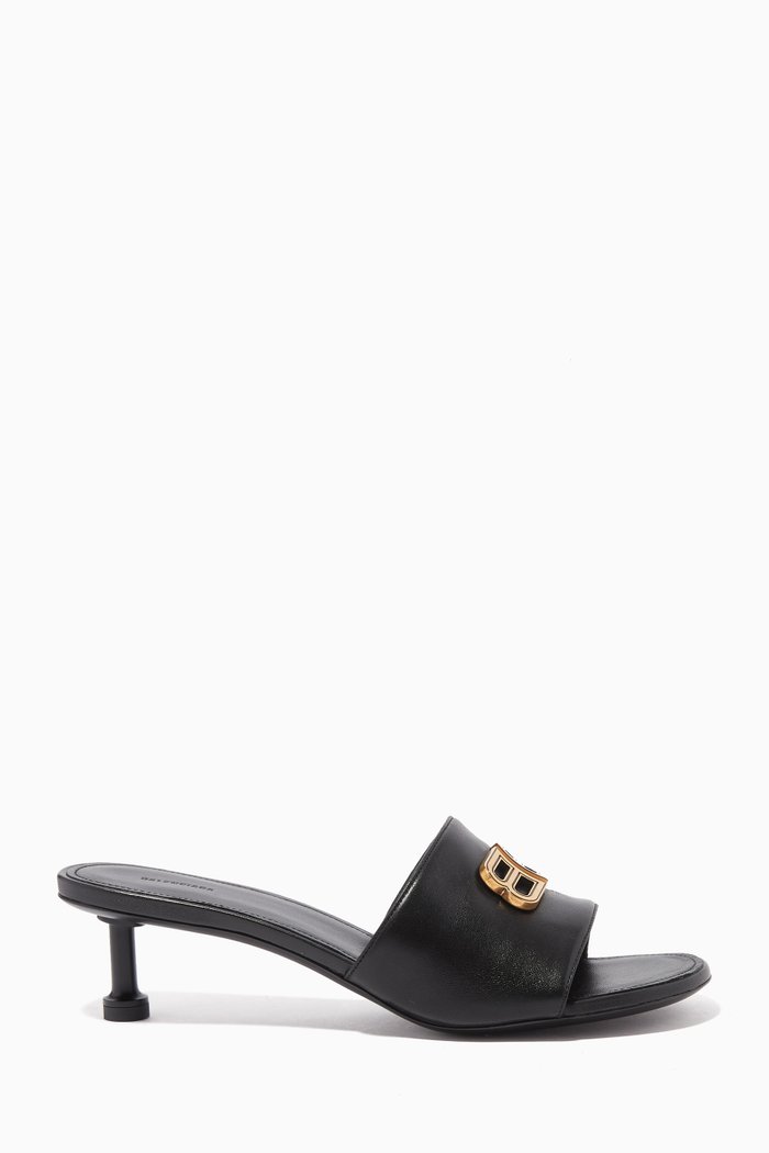 

Groupie 50 Sandals in Leather, Black