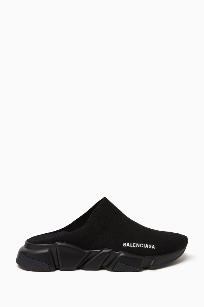 

Speed Slip-on Sneakers in Recycled Knit, Black