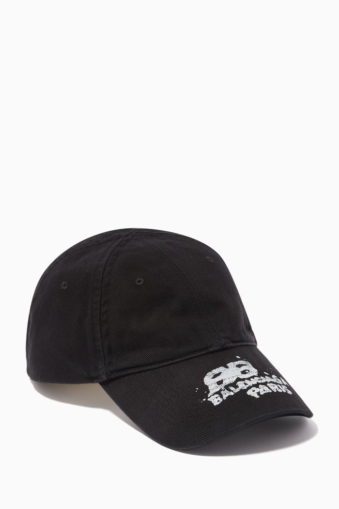 

BB Paris Baseball Cap in Corduroy, Black