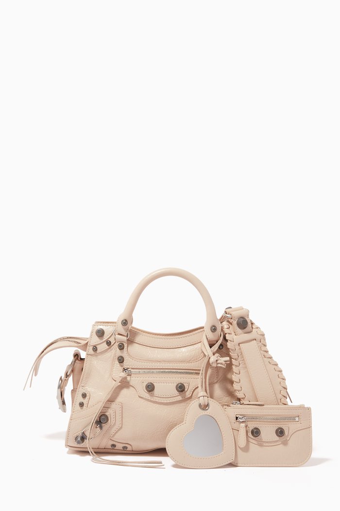 

Neo Cagole XS Handbag in Arena Lambskin, Neutral