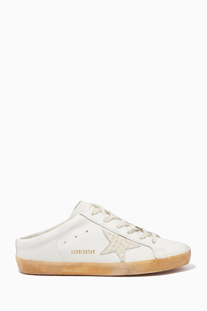 

Super-Star Sabot in Leather, White
