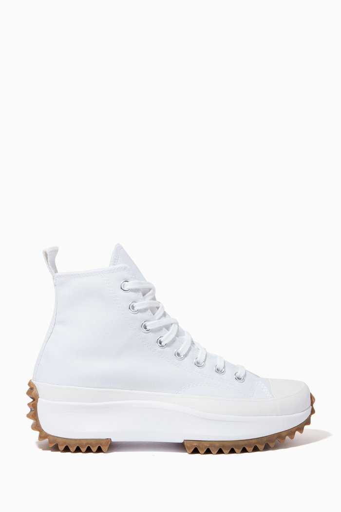 

Run Star Hike High-top Sneakers in Canvas, White