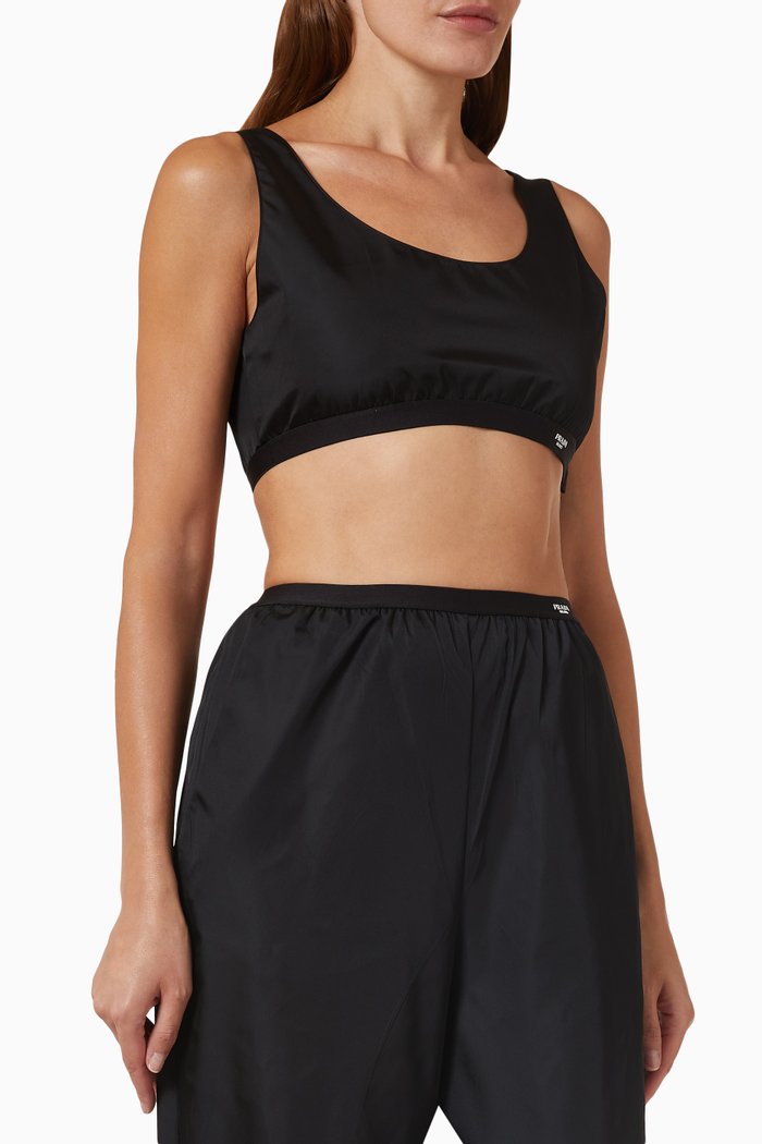 

Crop Top in ReNylon, Black