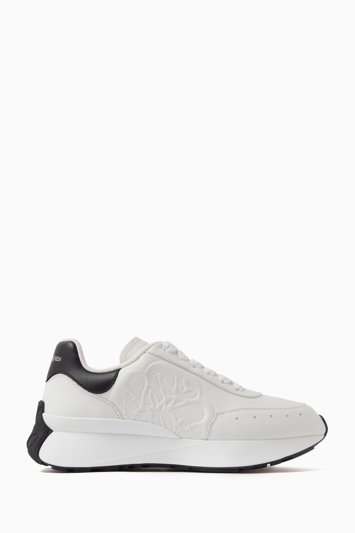 

Sprint Sneakers in Calfskin, White
