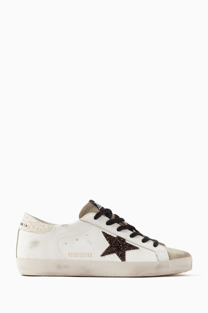 Super-Star Sneakers in Leather, Brown