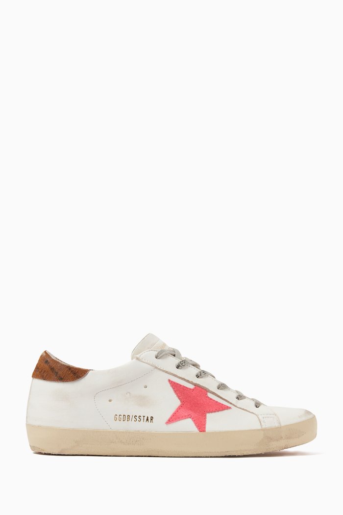 

Superstar Low-top Sneakers in Leather, Red