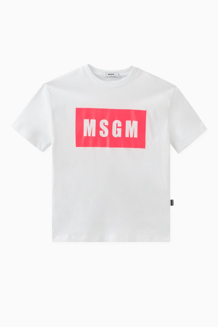 

Logo Print T-shirt in Cotton, White