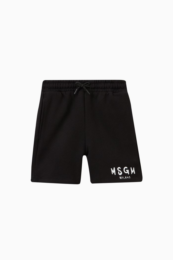 

Logo Shorts in Cotton, Black