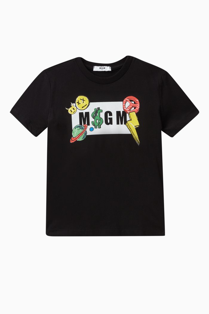 

Logo T-shirt in Cotton, Black