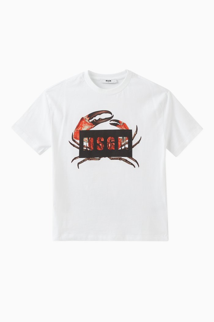 Graphic Logo T-shirt in Cotton, White
