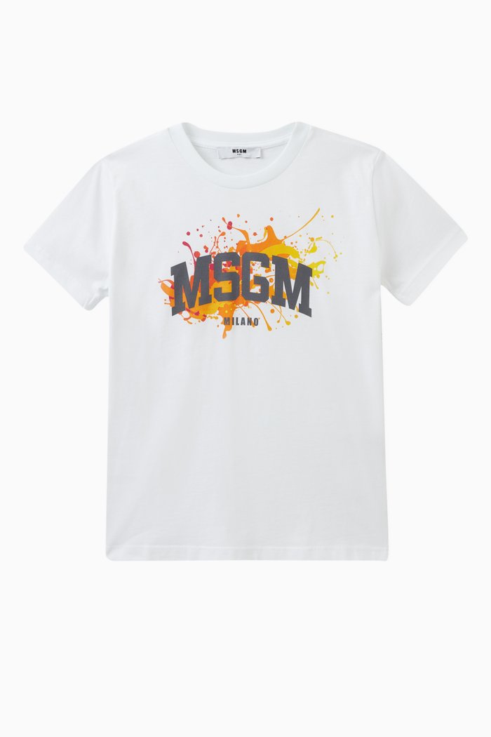 

Logo Print T-shirt in Cotton, White