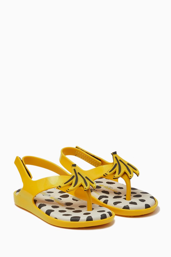 Sunny Sandals in Rubber, Yellow
