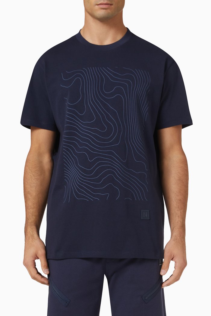 

Huntington T-shirt in Cotton, Blue