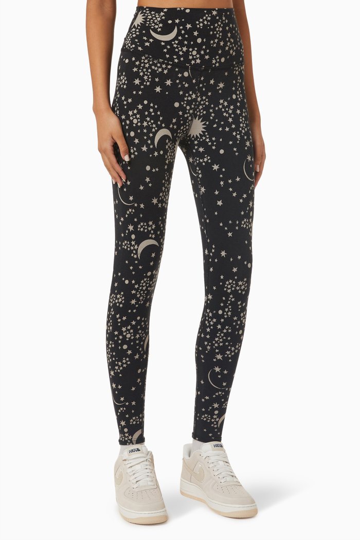 

Sunset Starstruck 7/8 Leggings in Cotton-blend, Black