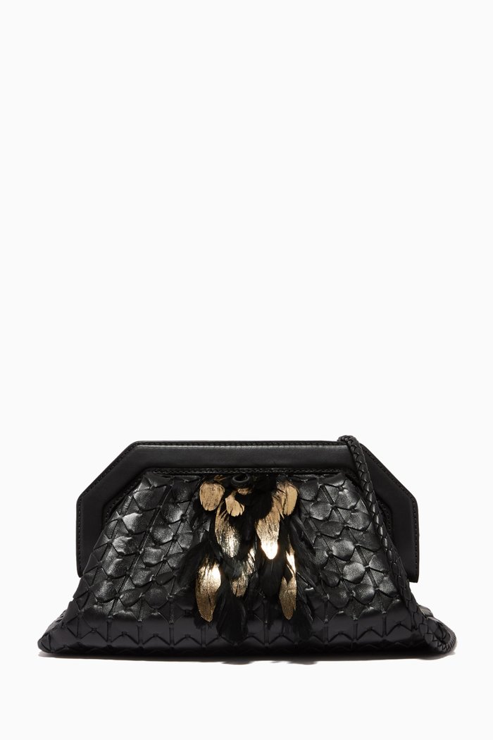 

Secret Clutch Bag in Mosaico, Black