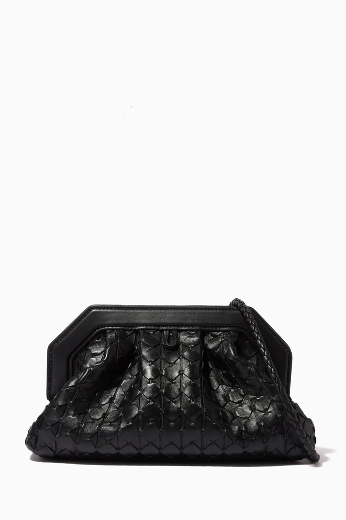 

Secret Clutch Bag in Mosaico, Black
