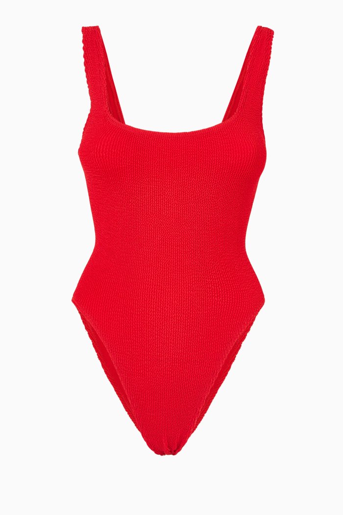 

Madison One-piece Swimsuit in Eco-nylon, Red