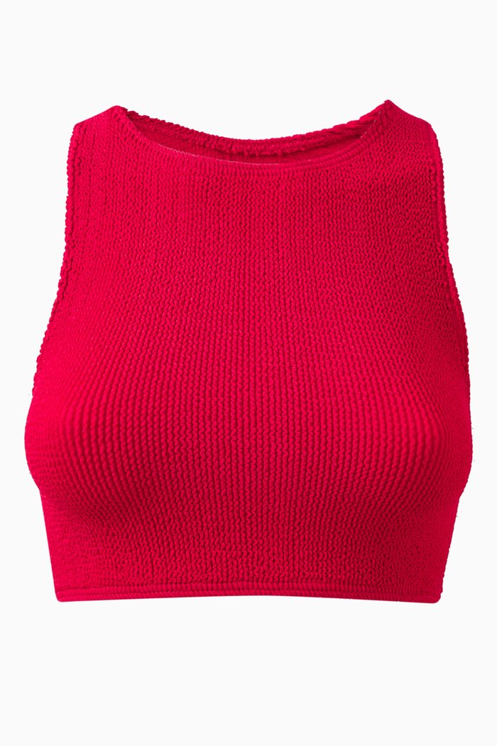 

Sydney Crop Eco Bikini Top, Red