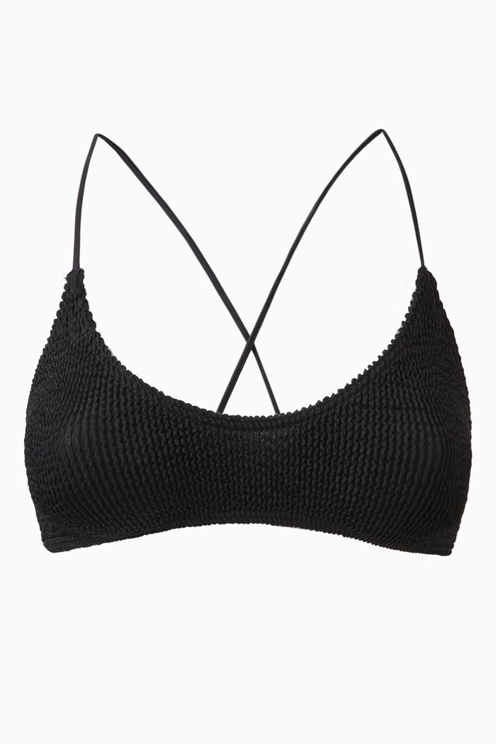 

Selena Crop Eco Bikini Bra, Black