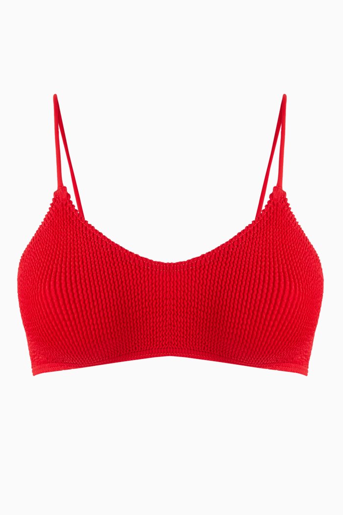 

Selena Crop Eco Bikini Bra, Red