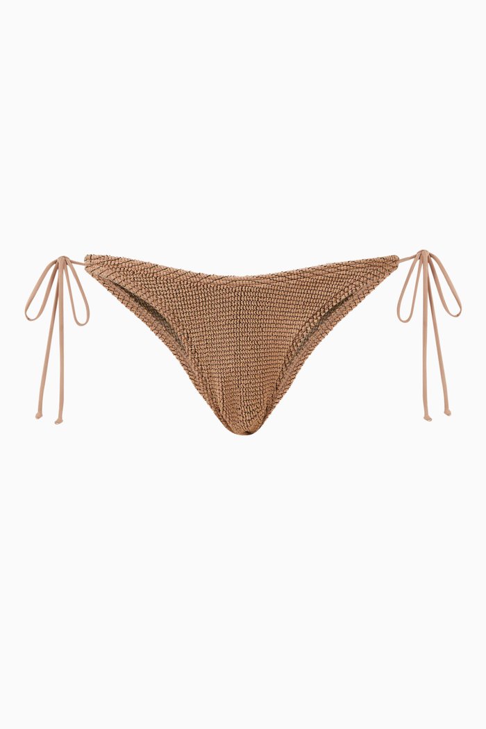 

Pablo Bikini Briefs in Eco Nylon, Brown