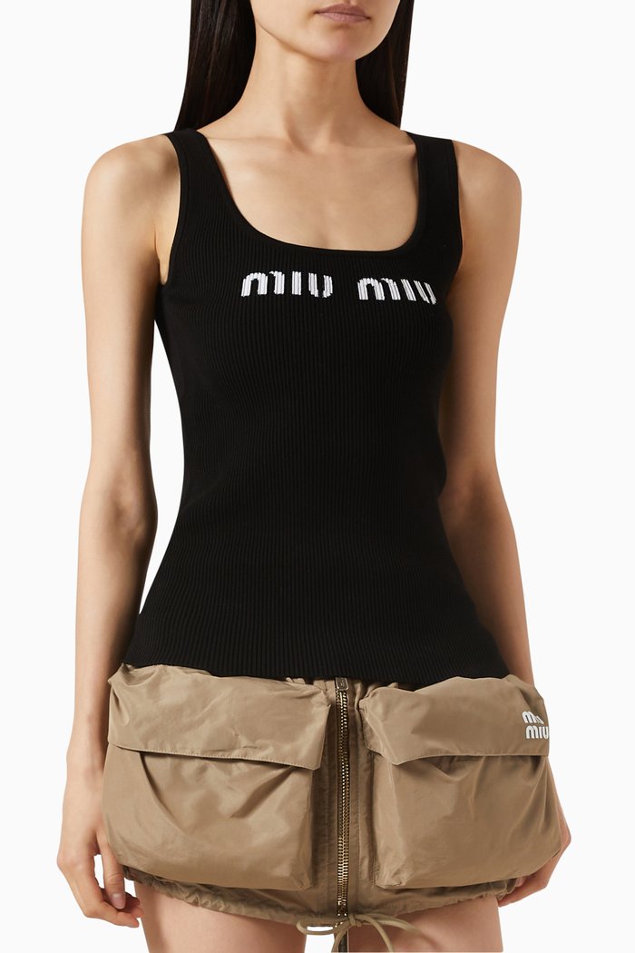 Logo Tank Top, Black