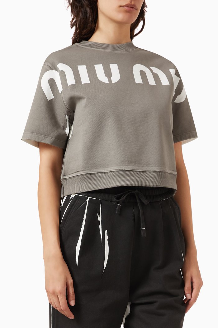 

Logo Sweatshirt in Cotton, Grey
