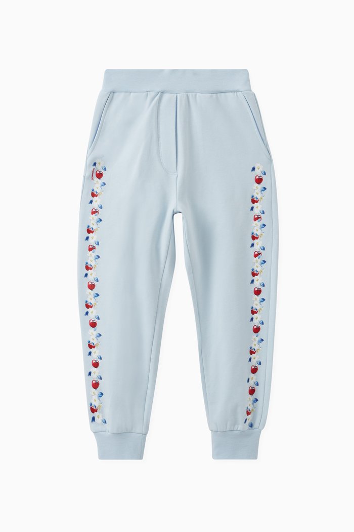 

Cherry Joggers in Cotton, Blue