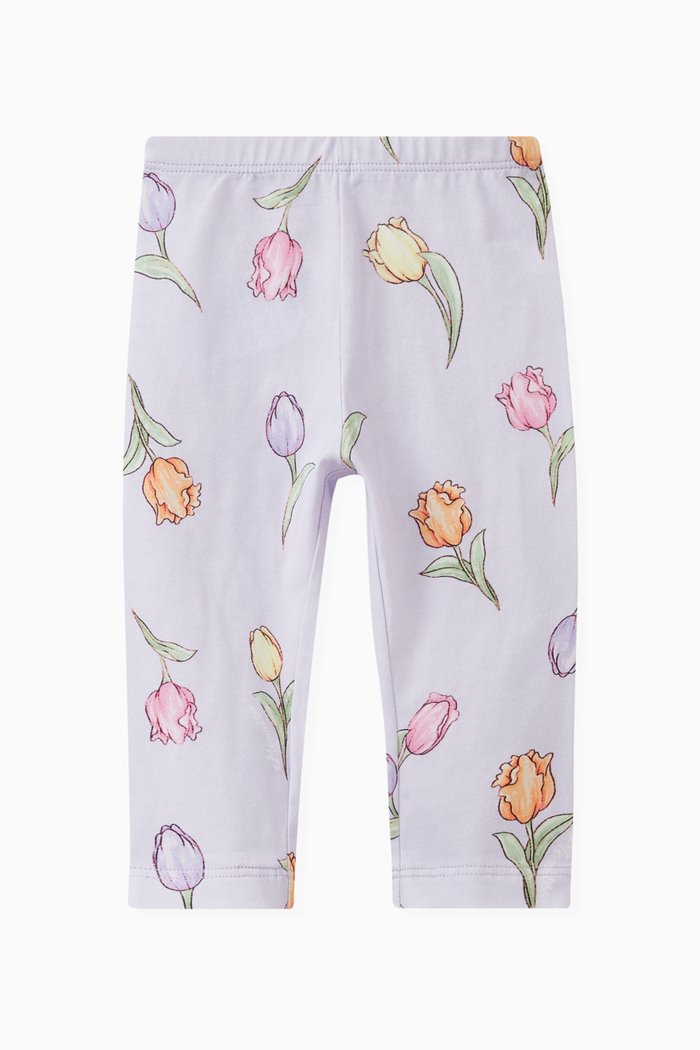 

Tulip Leggings in Cotton, Purple
