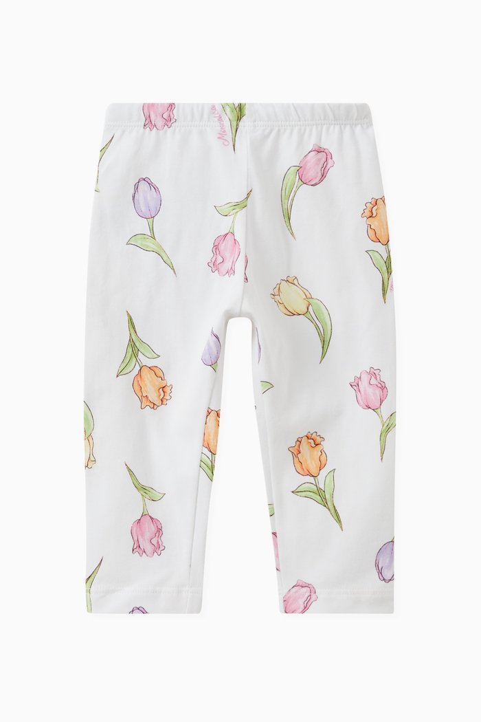 

Tulip Leggings in Cotton, White