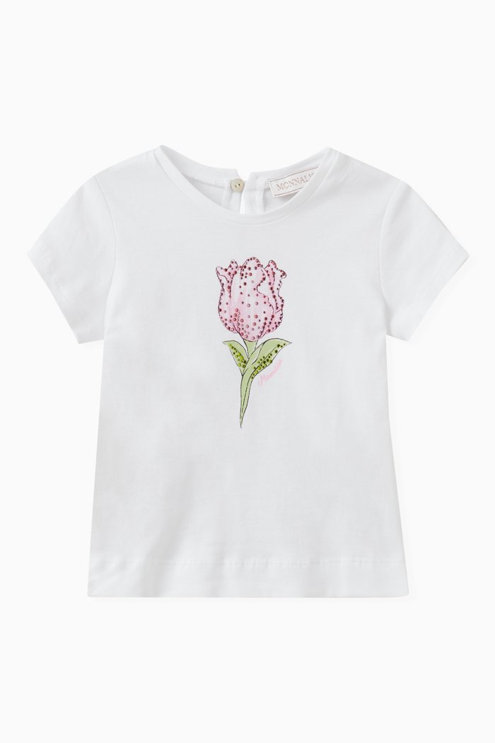 

Tulip T-shirt in Cotton, White