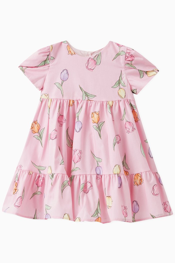

Tulip Dress in Cotton, Pink