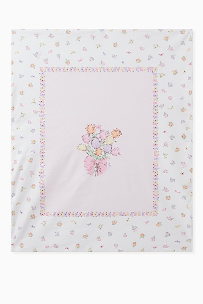 

Tulip Baby Blanket in Cotton, Pink