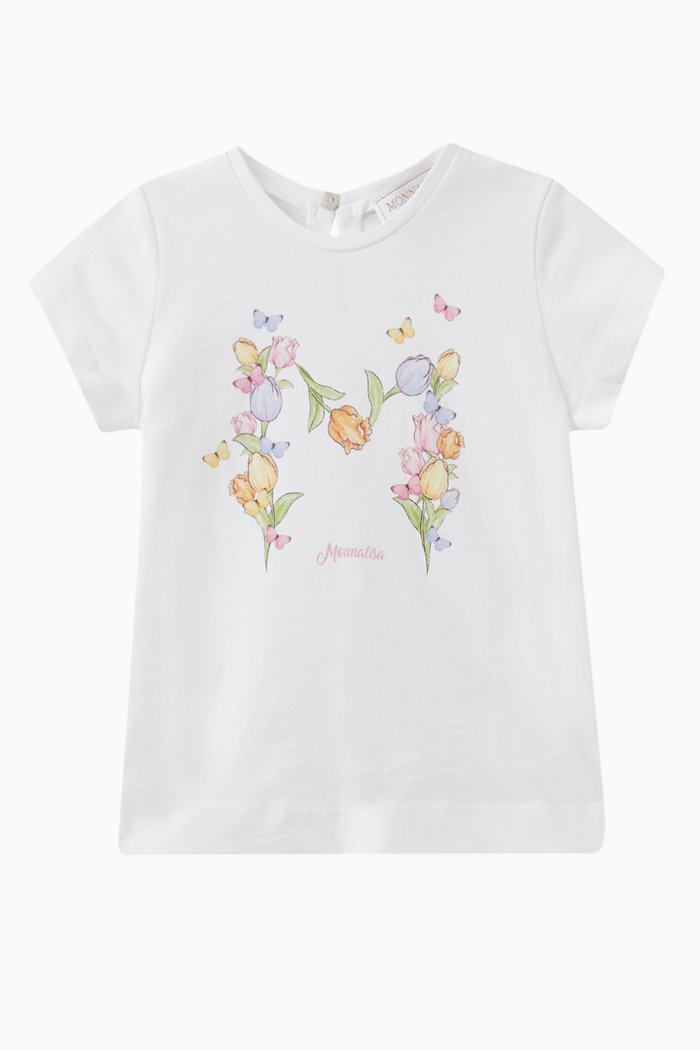 

Tulip T-shirt in Cotton, White