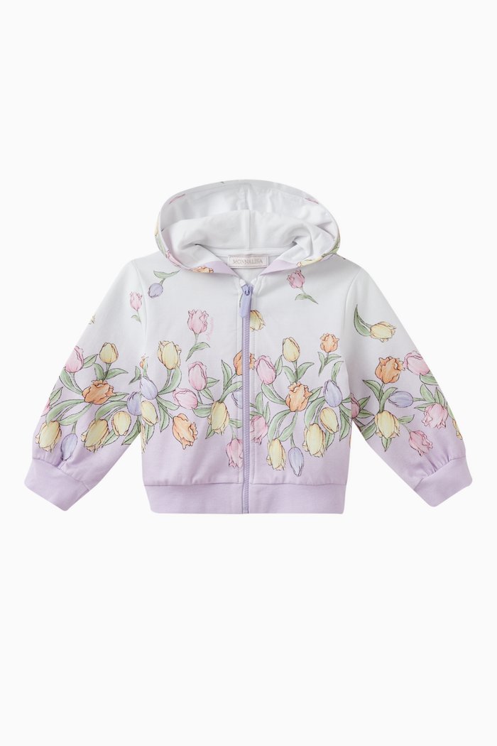 

Tulip Hoodie in Cotton, Purple