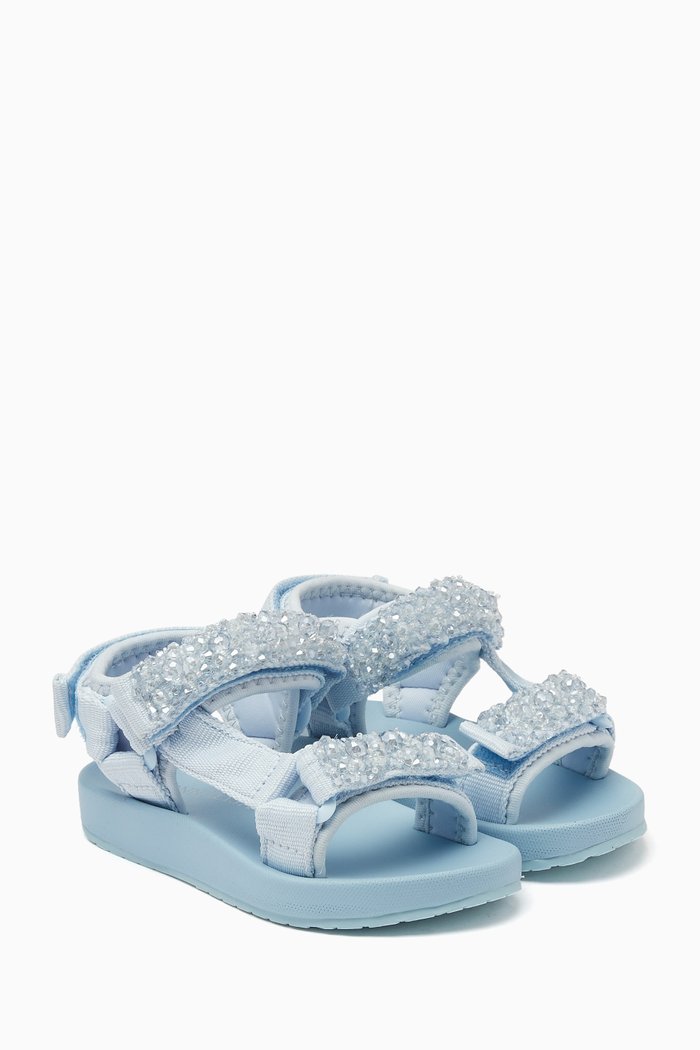 

Technical Pearl Sandals, Blue