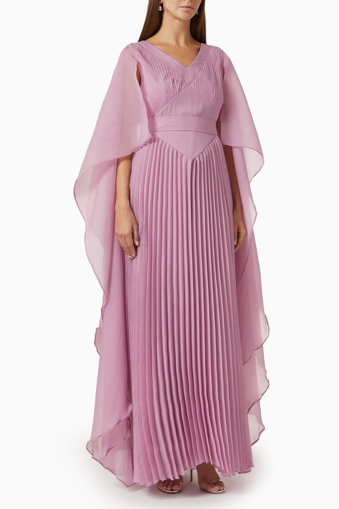

Pleated Maxi Dress, Pink