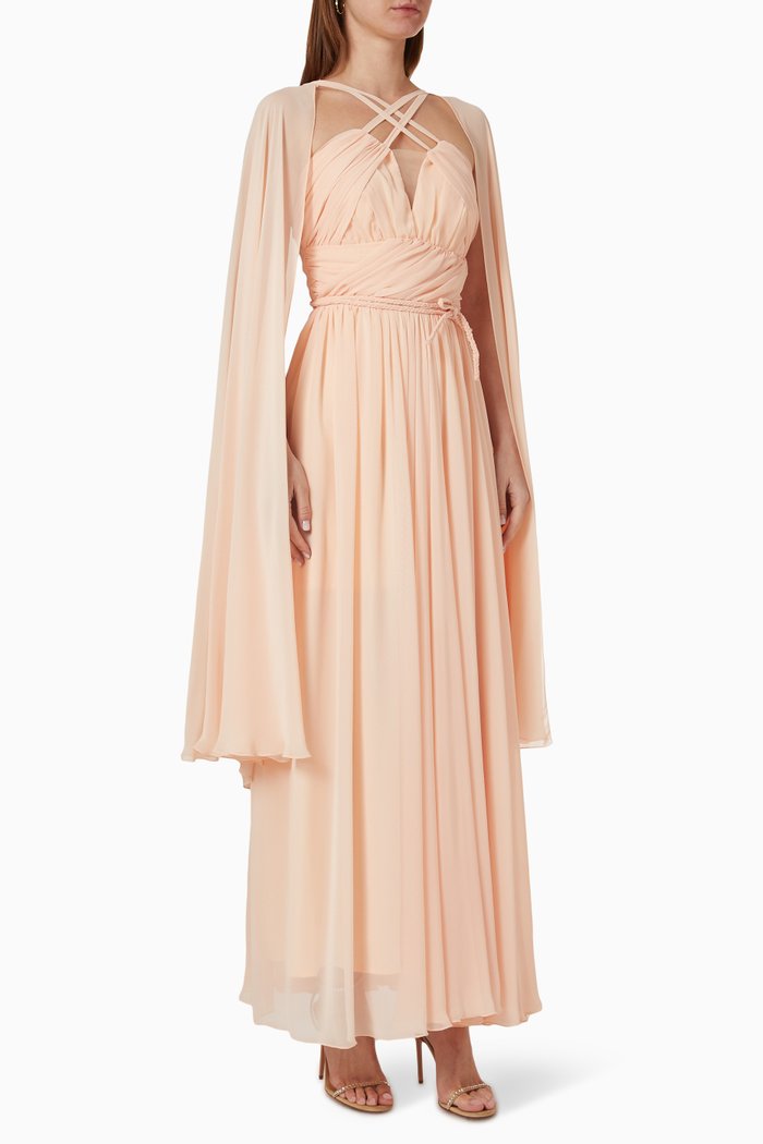 

Halter-neck Maxi Dress, Neutral