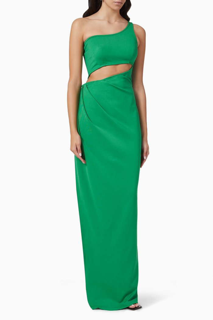 

Funmi Maxi Dress in Rayon Blend, Green