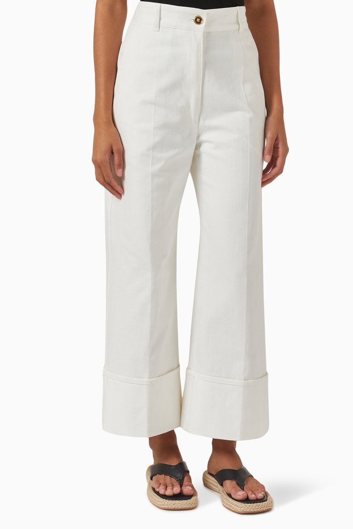 

Iconic Pants in Denim, White